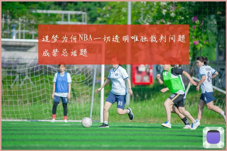 追梦为何NBA一切透明唯独裁判问题成禁忌话题